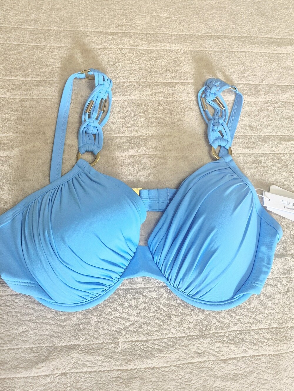 Bleu Rod Beattie Underwire Bikini Swimsuit Top Lavior Bleu  NEW Size 36D NWT